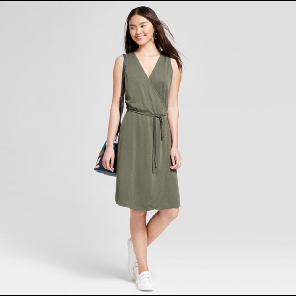 Sleeveless Wrap Dress